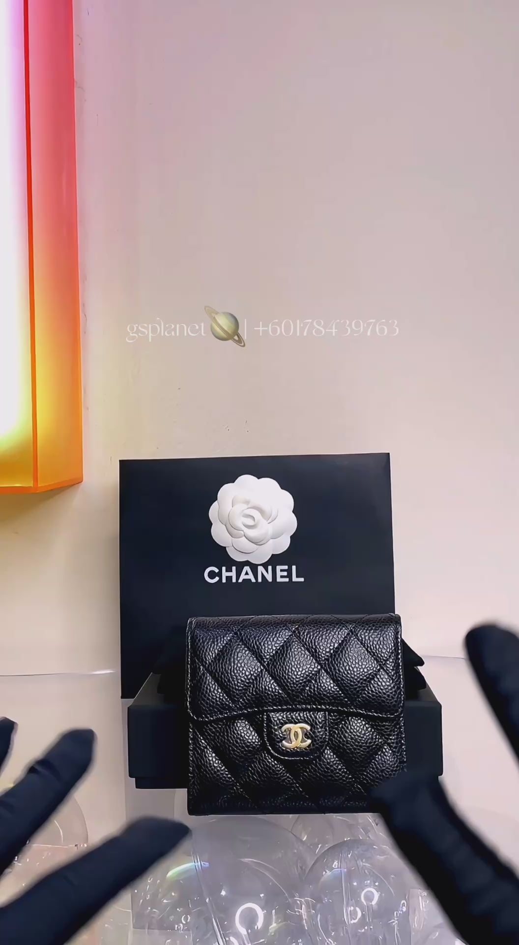 Chanel classic flap wallet on sale